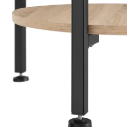tectake Bijzettafel Ballina 45x64cm, Industrieel Licht Hout, Eiken Sonoma