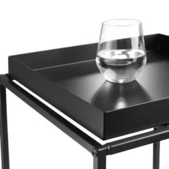 tectake Bijzettafel Cambridge 40x40x44cm, Zwart