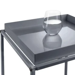 tectake Bijzettafel Cambridge 40x40x44cm, Zwart