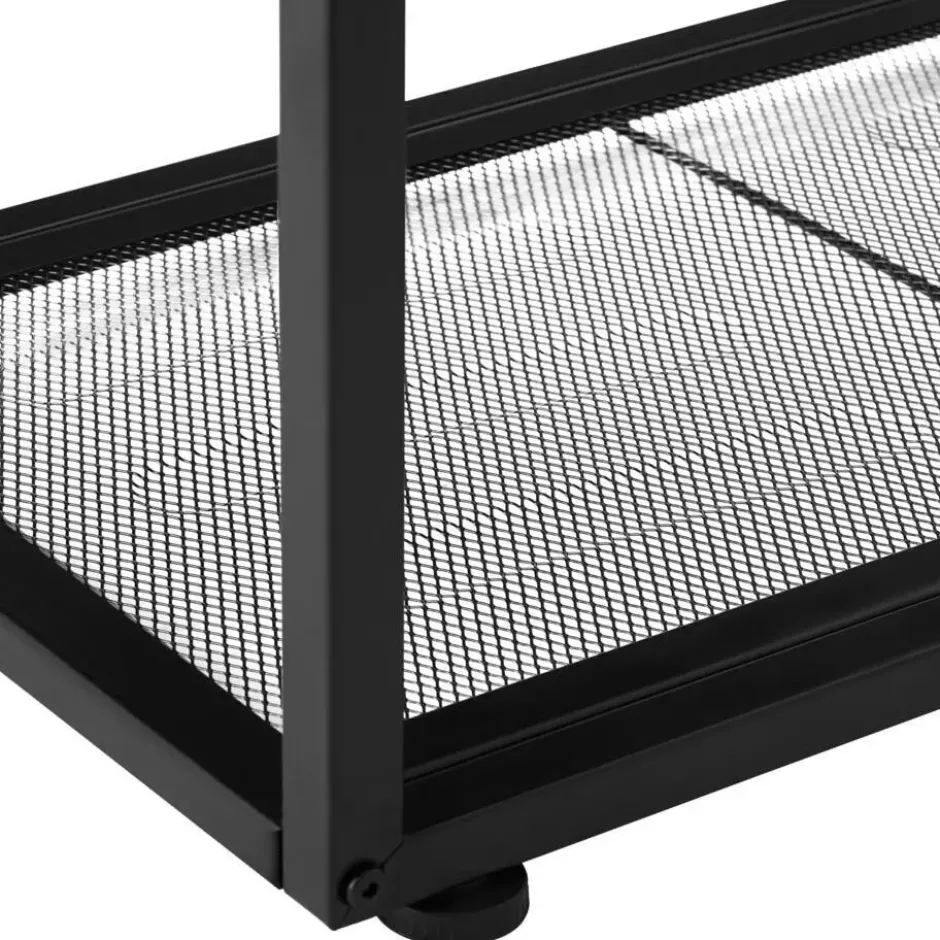 tectake Bijzettafel Halifax 60,5x35,5x60,5cm, Industrieel Hout Donker, Rustiek