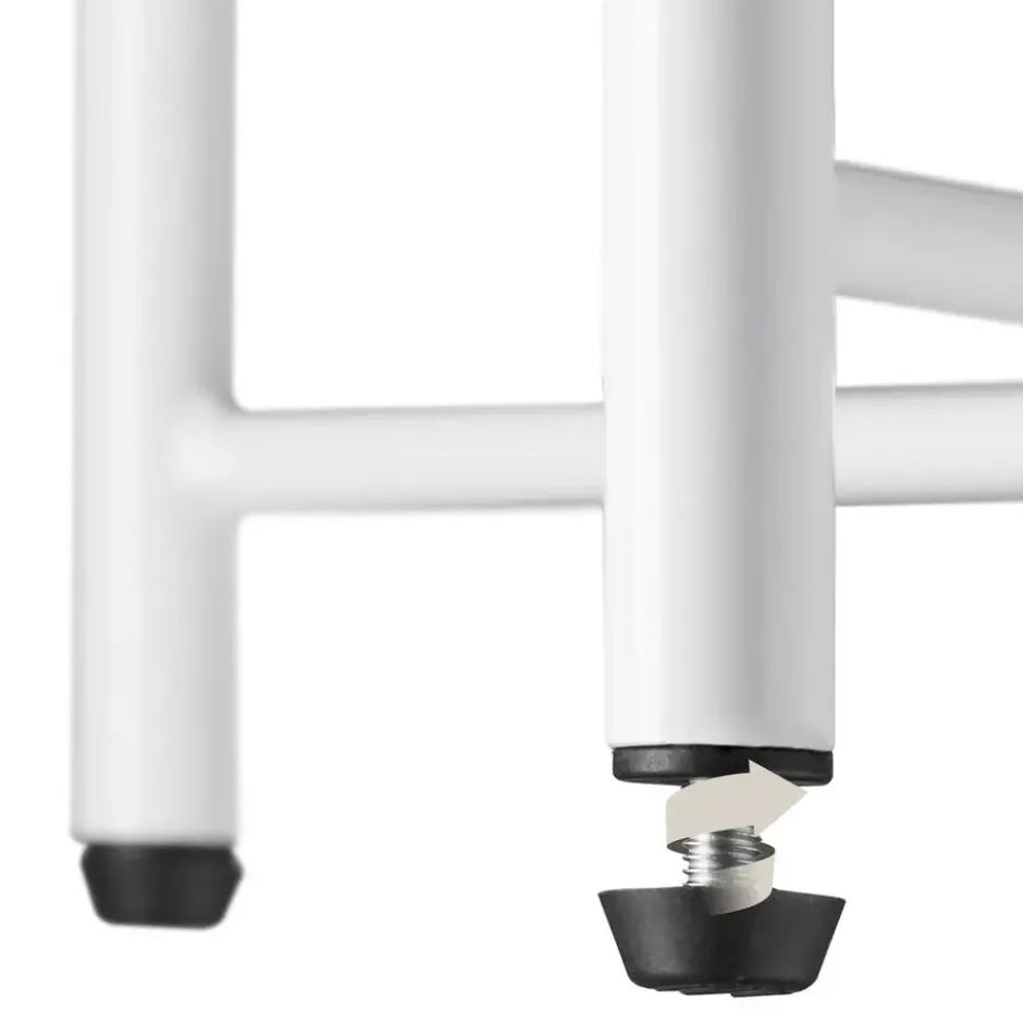 tectake Bijzettafel Oxford 45,5x45,5x53cm, Wit