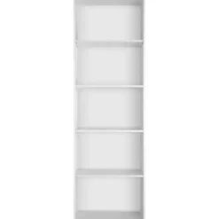 tectake Boekenrek Lexi 5 vakken 60x30x190cm, Wit