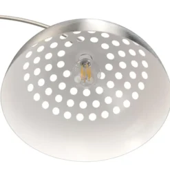 tectake Booglamp Arcus, staal, retro-stijl, 60W, Mat Nikkel