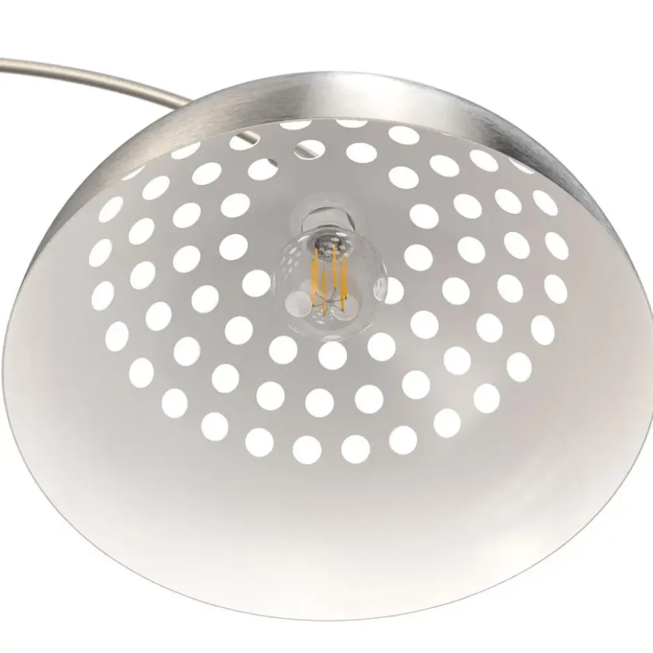 tectake Booglamp Arcus, staal, retro-stijl, 60W, Mat Nikkel