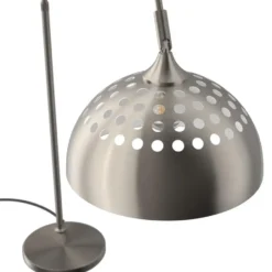 tectake Booglamp Arcus, staal, retro-stijl, 60W, Mat Nikkel