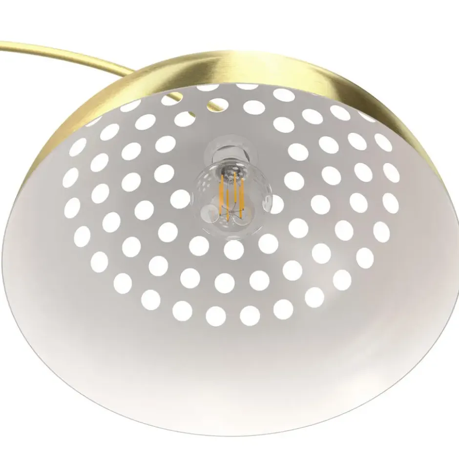 tectake Booglamp Arcus, staal, retro-stijl, 60W, Goud
