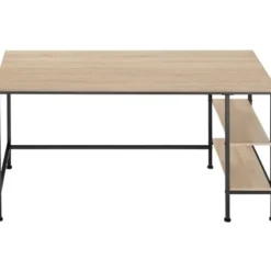 tectake Bureau Donegal 140x60x76,5cm, Industrieel Licht Hout, Eiken Sonoma