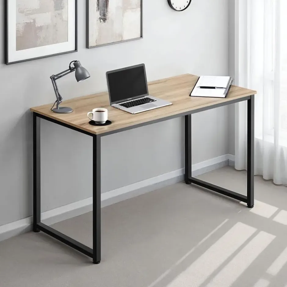 tectake Bureau Flint, Industrieel Licht Hout, Eiken Sonoma