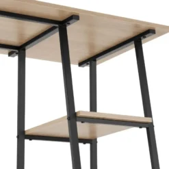 tectake Bureau Paisley 120x50x73,5cm, Industrieel Licht Hout, Eiken Sonoma