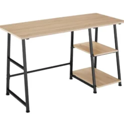 tectake Bureau Paisley 120x50x73,5cm, Industrieel Licht Hout, Eiken Sonoma