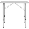 tectake - Campingtafel inklapbaar en in hoogte verstelbaar 80x60x68cm, Grijs