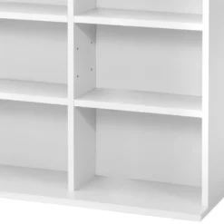 tectake - CD DVD kast - Opslagruimte voor 820 CD's - Wit - 180x102x24 cm