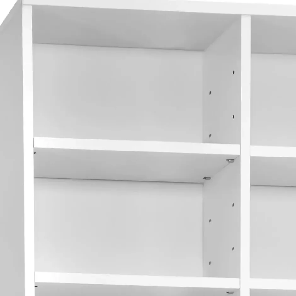 tectake - CD DVD kast - Opslagruimte voor 820 CD's - Wit - 180x102x24 cm