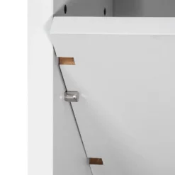 tectake CD mediakast met 6 vakken 90x21x20cm, Wit