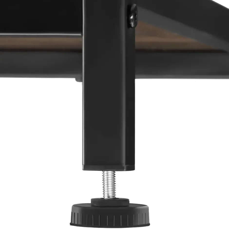 tectake Consoletafel Tacoma 100x35x80,5cm, Industrieel Hout Donker, Rustiek