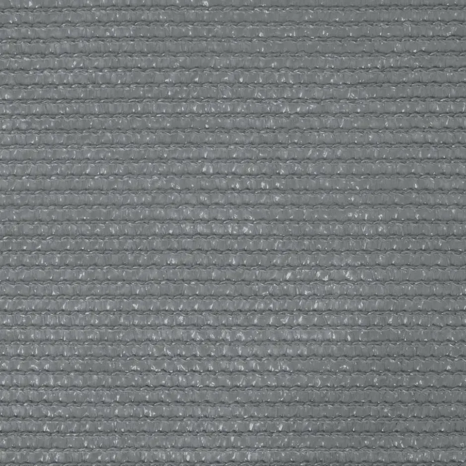 tectake Driehoekig zonneluifel van polyethyleen, grijs, Grijs