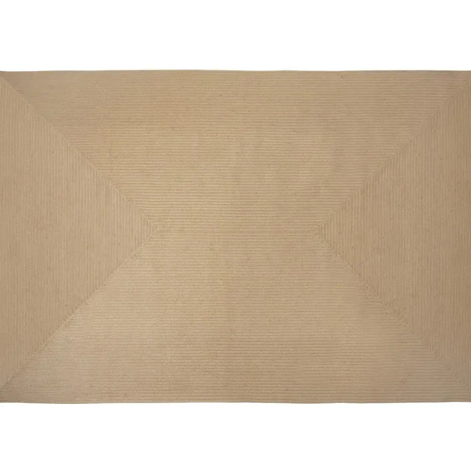 tectake® Gevlochten vloerkleed Vibe van jute, boho-stijl 200 x 290 cm