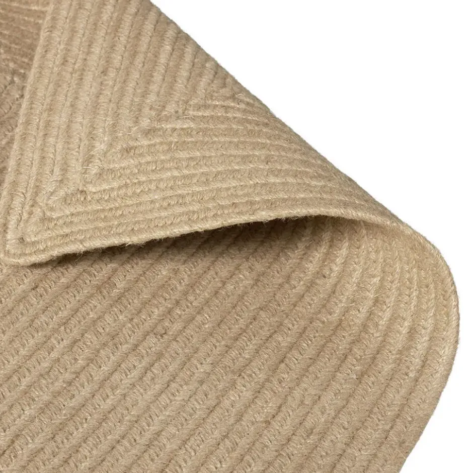 tectake® Gevlochten vloerkleed Vibe van jute, boho-stijl 200 x 290 cm