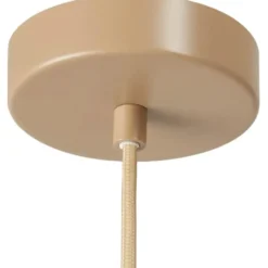 tectake Hanglamp Allegra van jute in boho-stijl, 40W, Natuur