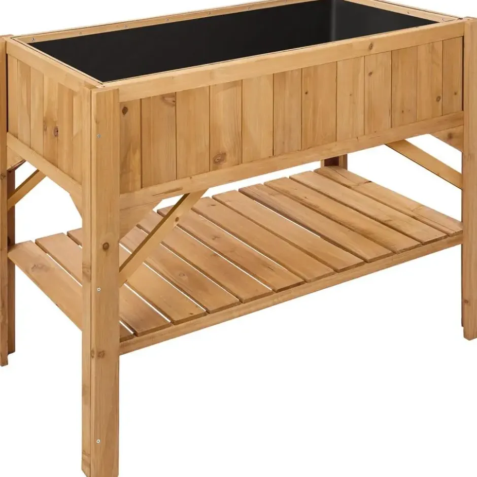 tectake Hangmat XXL, Wit, Houten Onderstel, 2 Personen, 200 kg Draagkracht