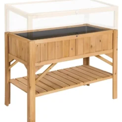 tectake Hangmat XXL, Wit, Houten Onderstel, 2 Personen, 200 kg Draagkracht