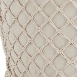 tectake Hangstoel Beige - Superzacht Groot Kussen - Stabiel Stalen Frame