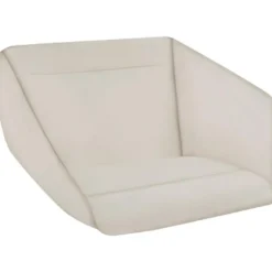 tectake Hangstoel Beige - Superzacht Groot Kussen - Stabiel Stalen Frame