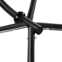 tectake - Hangstoel - Donkergrijs - Gepoedercoat Stalen Frame - Opvouwbaar