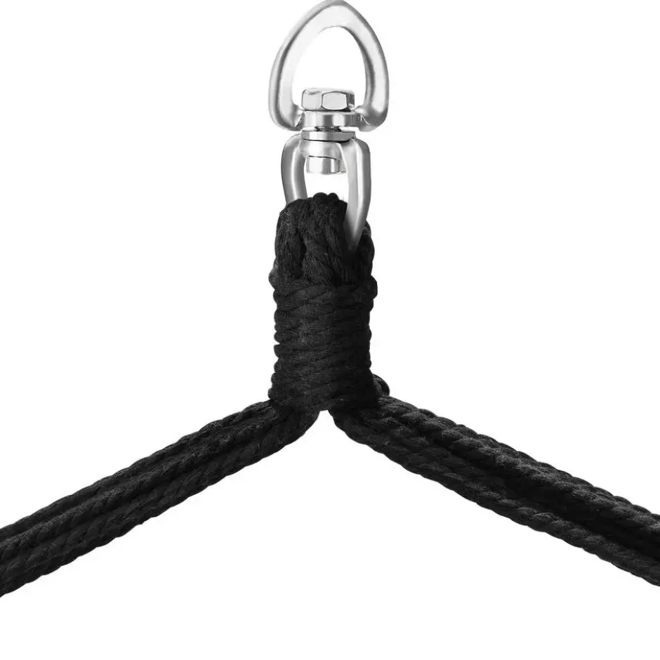 tectake Hangstoel Malika, boho-stijl, draagkracht 150kg, Beige