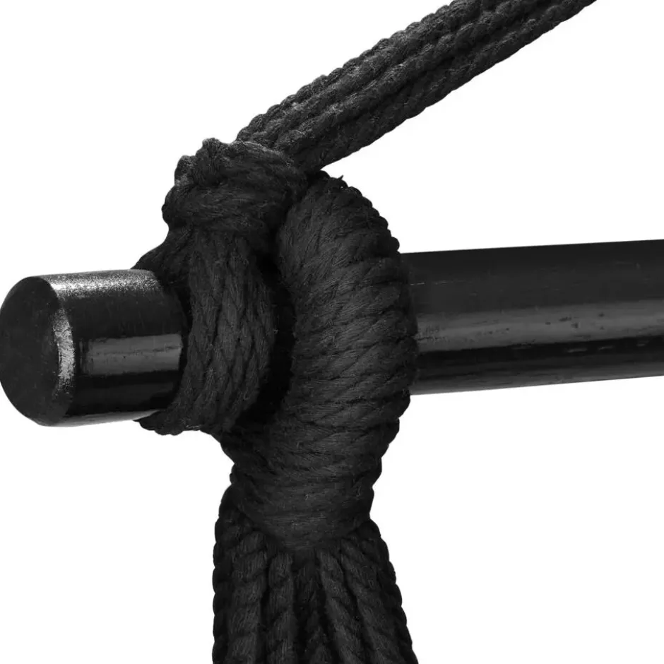 tectake Hangstoel Malika, boho-stijl, draagkracht 150kg, Beige