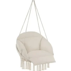 tectake Hangstoel Samira, Beige
