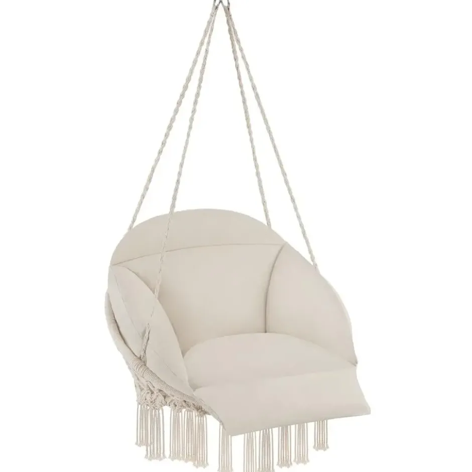 tectake Hangstoel Samira, Beige