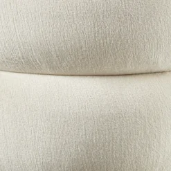 tectake Hocker Altu, gestoffeerd, opbergruimte, Fluweellook Crèmewit