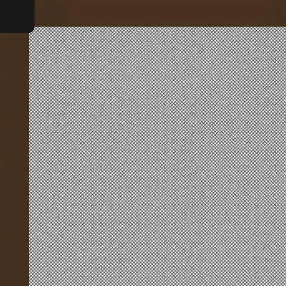 tectake Hor met aluminiumframe voor ramen - 100 x 120 cm - Bruin