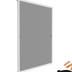 tectake Hor met aluminiumframe voor ramen - 130 x 150 cm - Wit