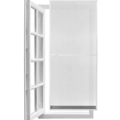 tectake Hor met aluminium frame voor deuren 210 x 95 cm - - Wit
