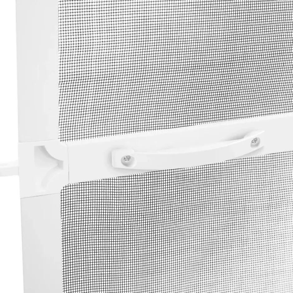 tectake Hor met aluminium frame voor deuren 210 x 95 cm - - Wit