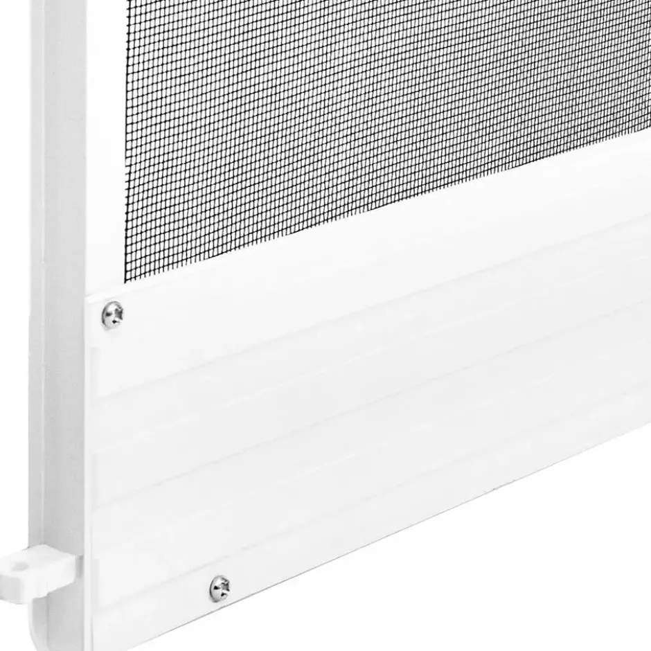 tectake Hor met aluminium frame voor deuren 210 x 95 cm - - Wit