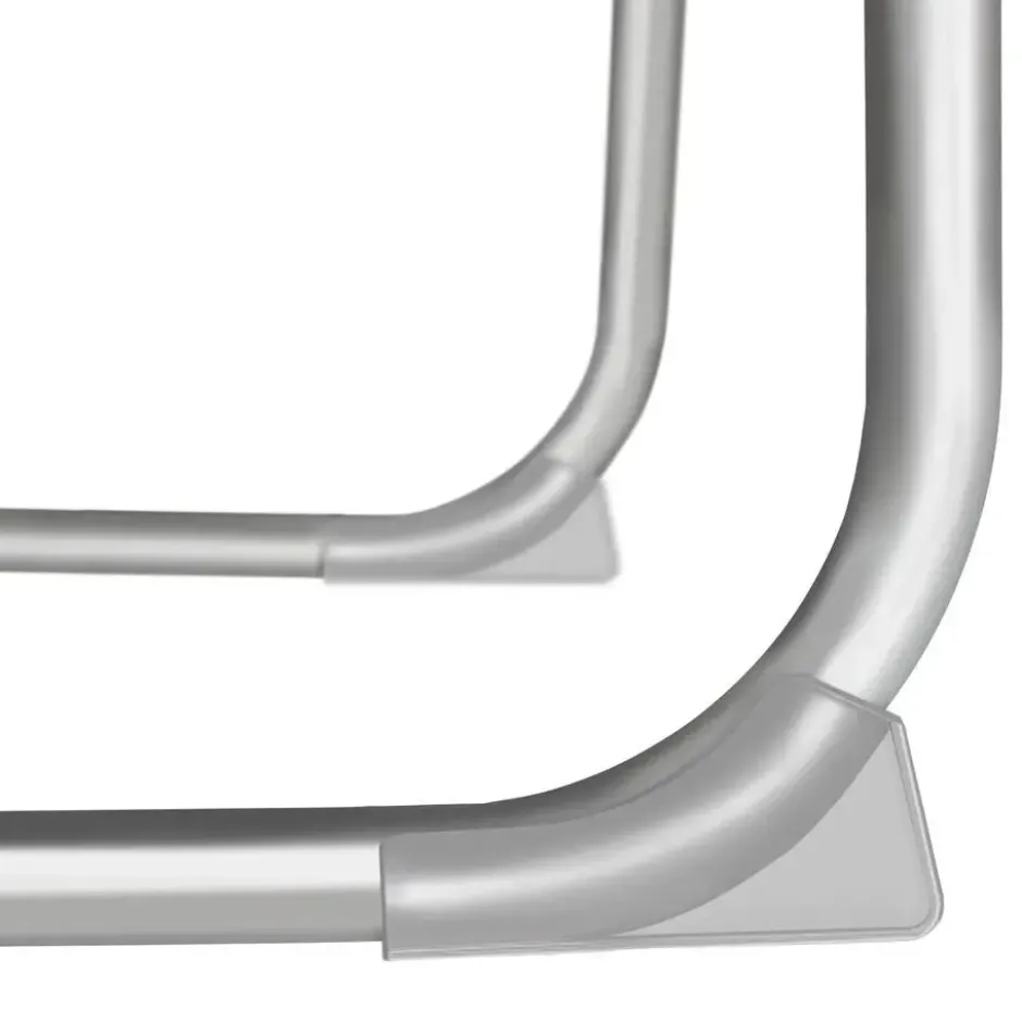 tectake - Inklapbaar Zonnebed Kussen Rugleuning 4 standen - Polyester Grijs
