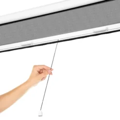 tectake Insectenwerend rolgordijn - 130 x 160 cm - Wit
