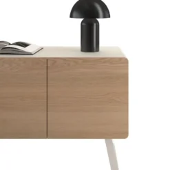 tectake Kleine retro-tafellamp Kade, dimbaar, Zwart