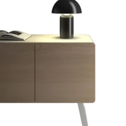 tectake Kleine retro-tafellamp Kade, dimbaar, Zwart