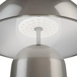 tectake Kleine retro-tafellamp Kade, dimbaar, Mat Nikkel
