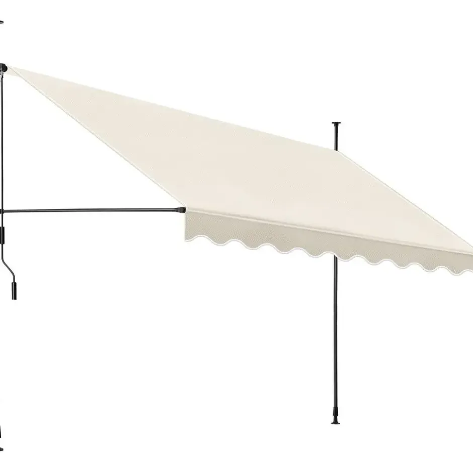 tectake Klemluifel met zwengel, in hoogte verstelbaar, Beige