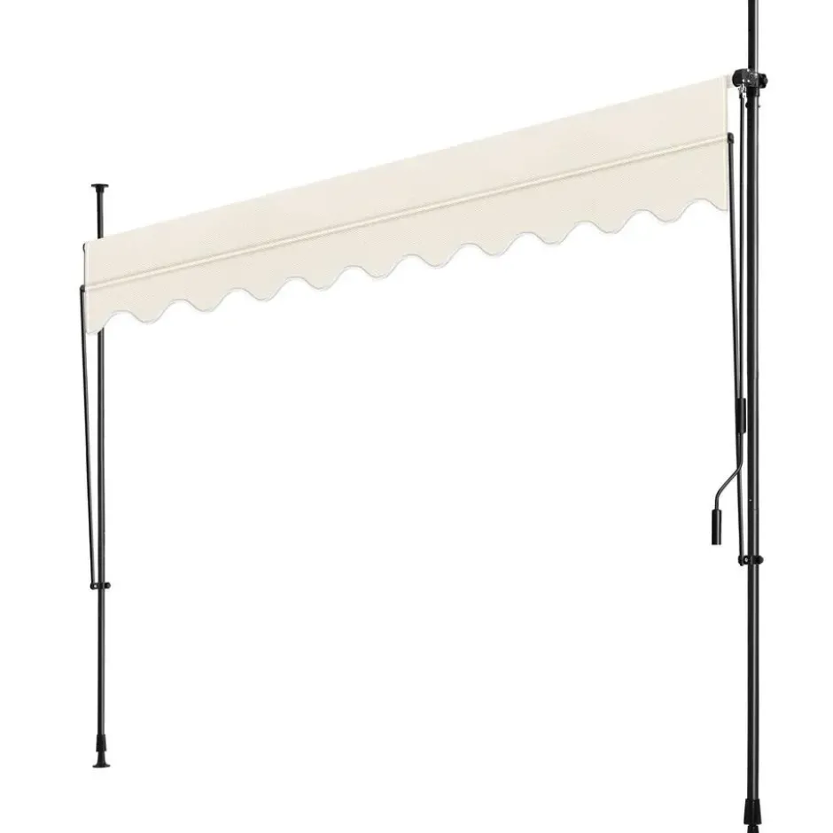 tectake Klemluifel met zwengel, in hoogte verstelbaar, Beige