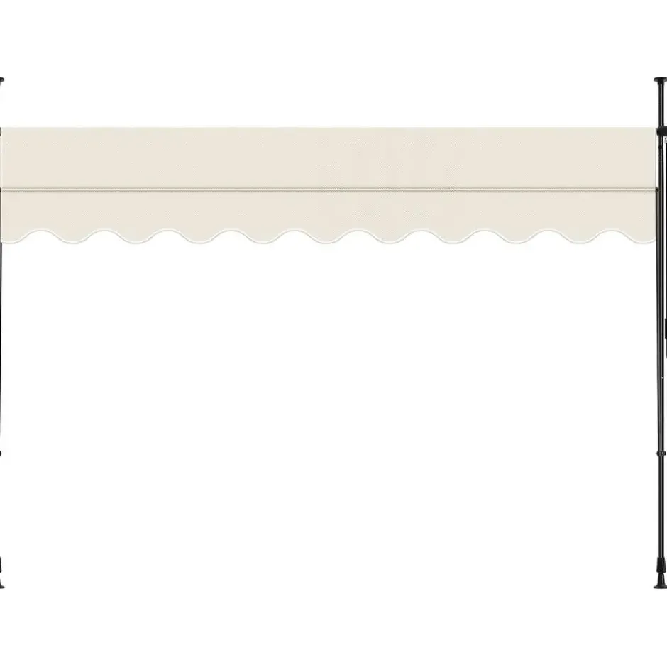 tectake Klemluifel met zwengel, in hoogte verstelbaar, Beige