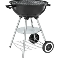 tectake Kogelbarbecue - Stalen Frame - Wielen - Met Asbak - 51,5x44,5cm