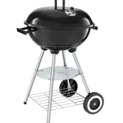 tectake Kogelbarbecue - Stalen Frame - Wielen - Met Asbak - 51,5x44,5cm