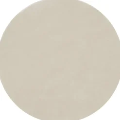 tectake® Kortpolig vloerkleed Soft Zone Ø 120 cm - Beige