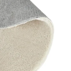 tectake® Kortpolig vloerkleed Soft Zone Ø 120 cm - Beige